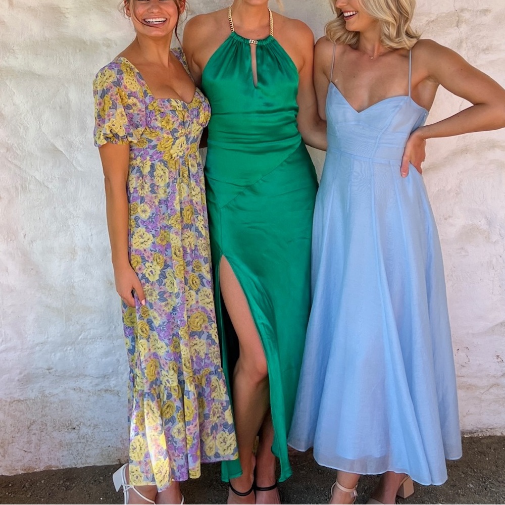 Green ASTR the Label Wedding Guest Dress